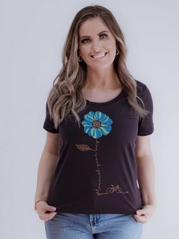 T-shirt Flower bike_365